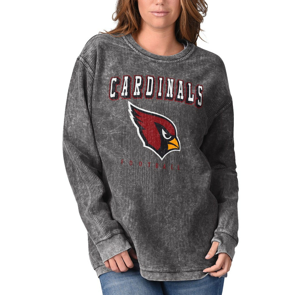 Arizona Cardinals G-III 4Her by Carl Banks Women's Comfy Cord Pullover Sweatshirt - Black cheap