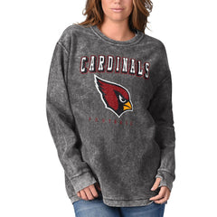 Arizona Cardinals G-III 4Her by Carl Banks Women's Comfy Cord Pullover Sweatshirt - Black cheap