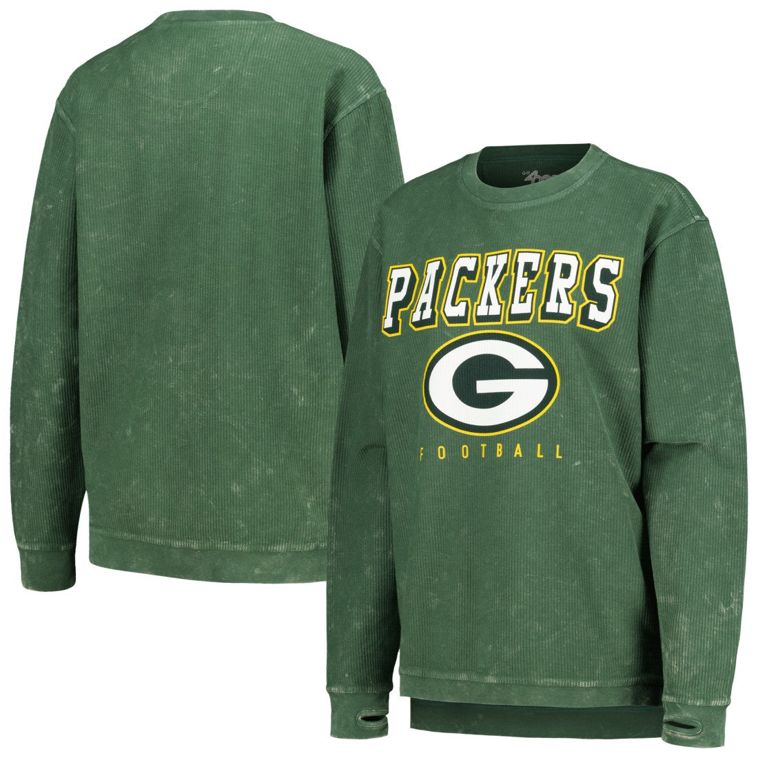 Green Bay Packers G-III 4Her by Carl Banks Women's Comfy Cord Pullover Sweatshirt - Green sale