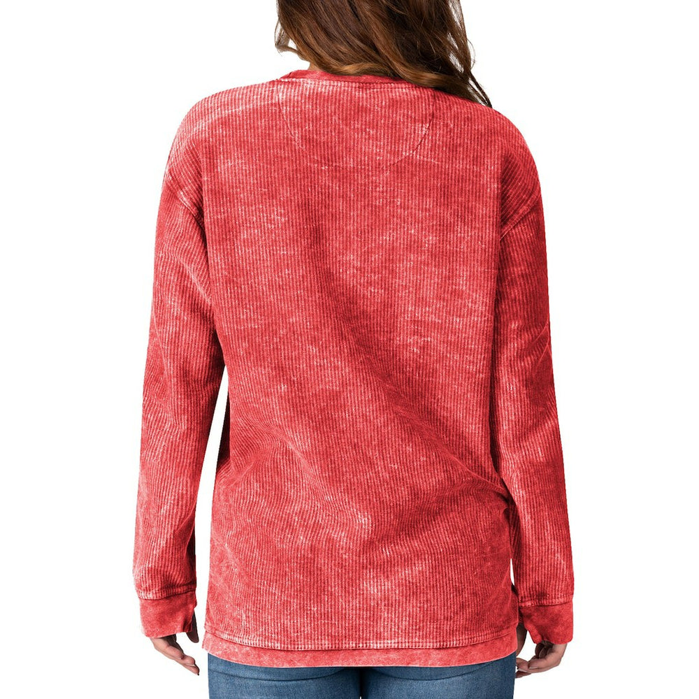 Kansas City Chiefs G-III 4Her by Carl Banks Women's Comfy Cord Pullover Sweatshirt - Red outlet