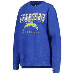 Los Angeles Chargers G-III 4Her by Carl Banks Women's Comfy Cord Pullover Sweatshirt - Powder Blue cheap