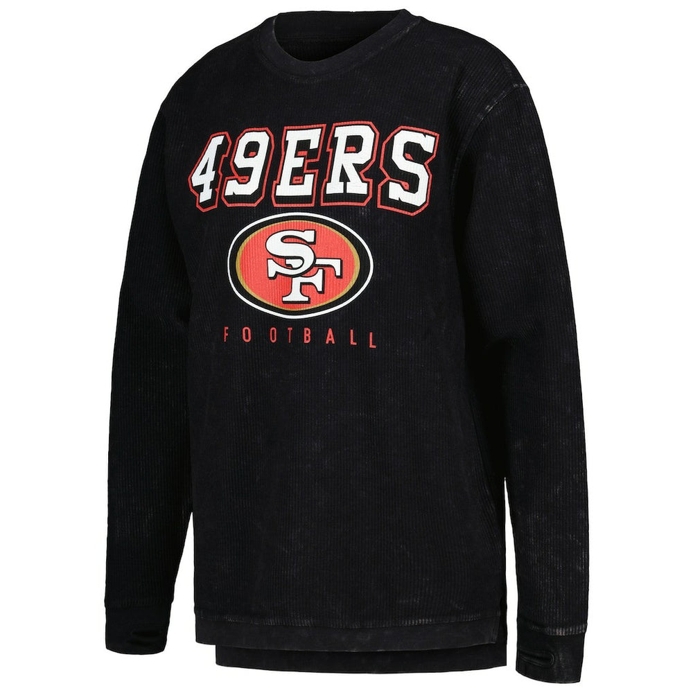 San Francisco 49ers G-III 4Her by Carl Banks Women's Comfy Cord Pullover Sweatshirt - Black sale