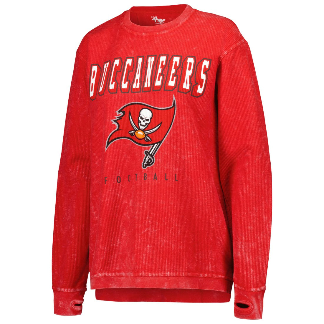 Tampa Bay Buccaneers G-III 4Her by Carl Banks Women's Comfy Cord Pullover Sweatshirt - Red on sale