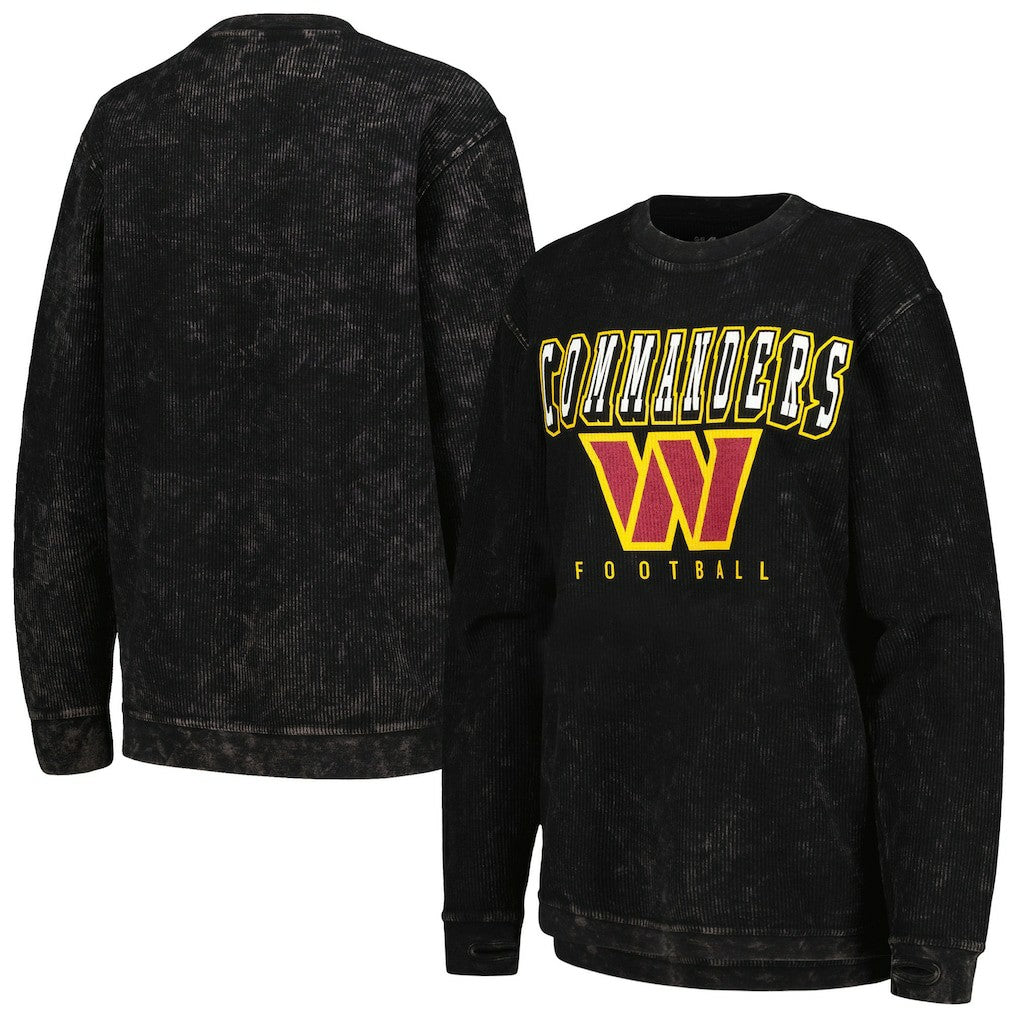 Washington Commanders G-III 4Her by Carl Banks Women's Comfy Cord Pullover Sweatshirt - Black cheap