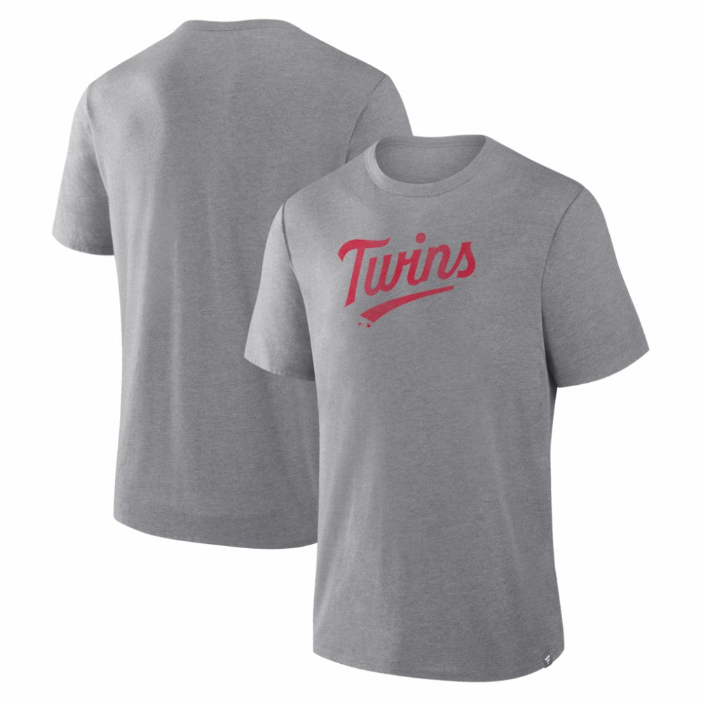 Minnesota Twins Play Tribute Tri-Blend T-Shirt Heather Gray
