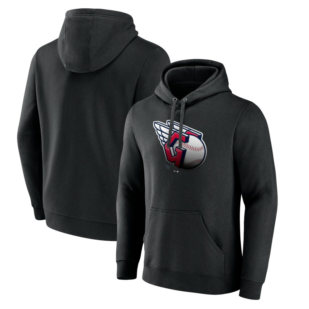 Cleveland Guardians Midnight Mascot Pullover Hoodie Black