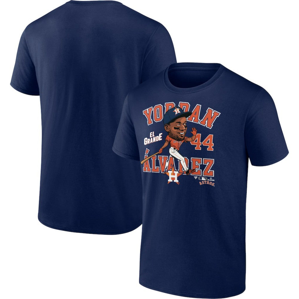 Yordan Alvarez Houston Astros Caricature T-Shirt Navy