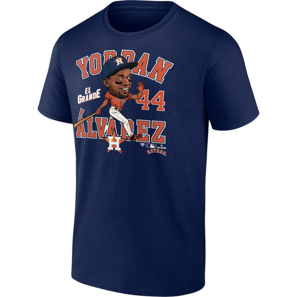 Yordan Alvarez Houston Astros Caricature T-Shirt Navy