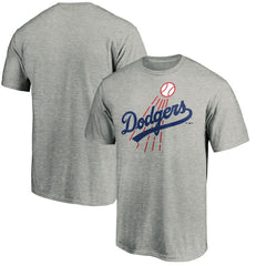 Los Angeles Dodgers Cooperstown Collection Huntington T-Shirt Heather Gray