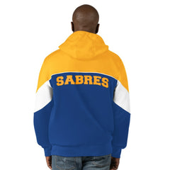 Buffalo Sabres Starter Power Forward Full-Zip Hoodie - Royal/Gold Hoodies