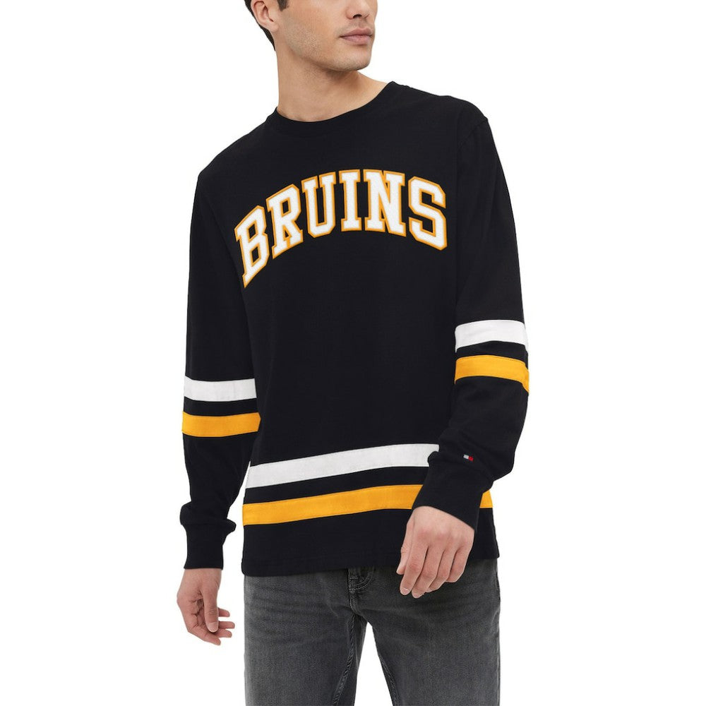 Boston Bruins Tommy Hilfiger Nolan Long Sleeve T-Shirt - Black T-shirts
