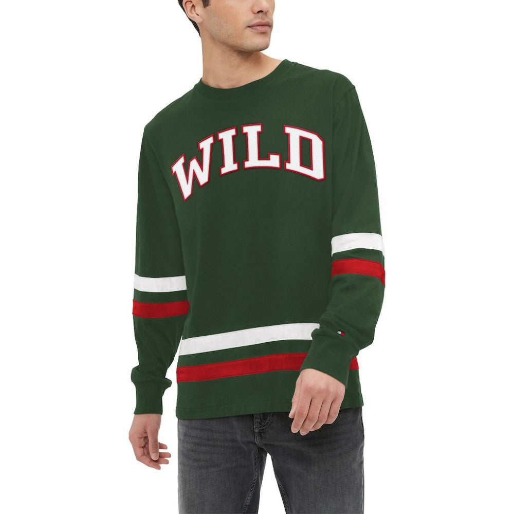Minnesota Wild Tommy Hilfiger Nolan Long Sleeve T-Shirt - Green T-shirts
