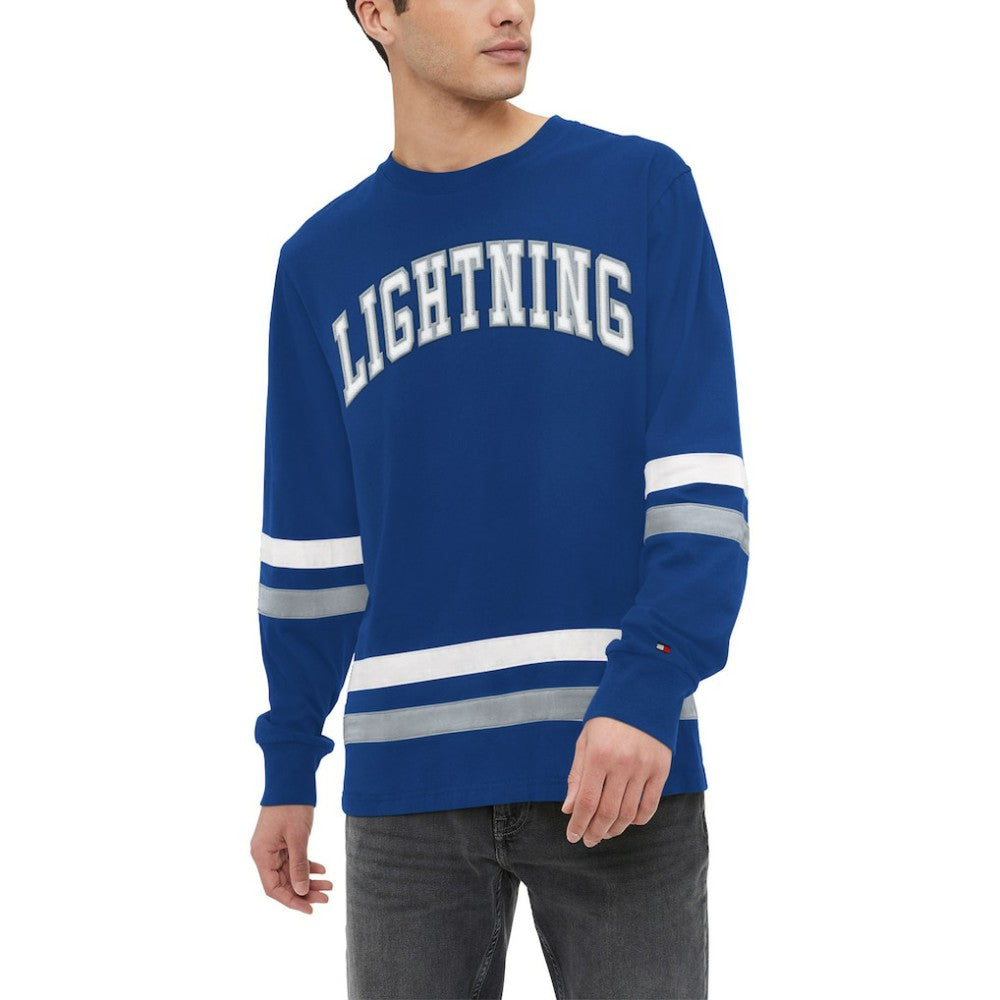 Tampa Bay Lightning Tommy Hilfiger Nolan Long Sleeve T-Shirt - Blue T-shirts
