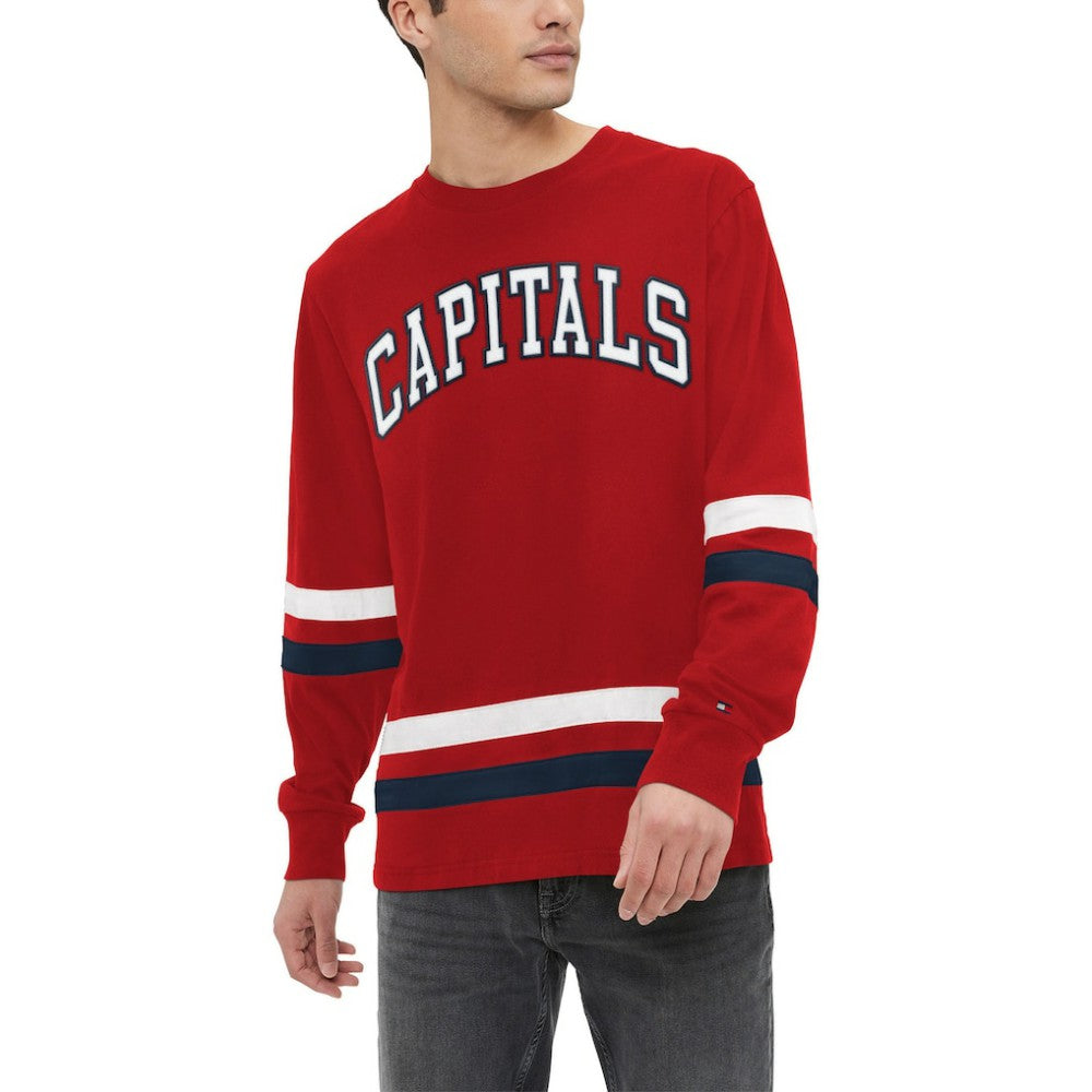 Washington Capitals Tommy Hilfiger Nolan Long Sleeve T-Shirt - Red T-shirts