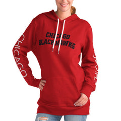 Chicago Blackhawks G-III 4Her by Carl Banks Women's Overtime Pullover Hoodie - Red Hoodies