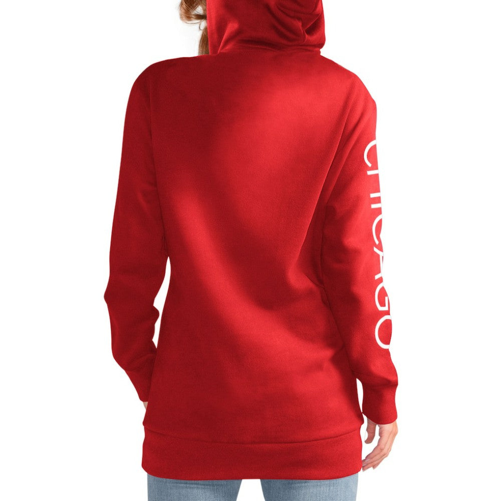 Chicago Blackhawks G-III 4Her by Carl Banks Women's Overtime Pullover Hoodie - Red Hoodies