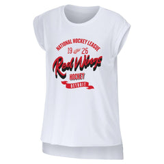 Detroit Red Wings WEAR by Erin Andrews Women's Domestic Tank Top - White Tank Top