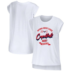 Washington Capitals WEAR by Erin Andrews Women's Domestic Tank Top - White Tank Top