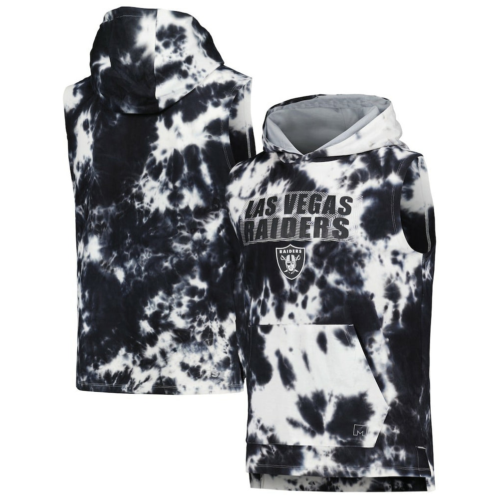 Las Vegas Raiders MSX by Michael Strahan Resistance Sleeveless Pullover Hoodie - Black outlet