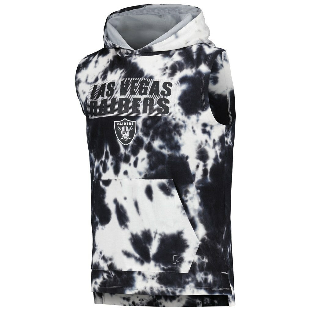 Las Vegas Raiders MSX by Michael Strahan Resistance Sleeveless Pullover Hoodie - Black outlet
