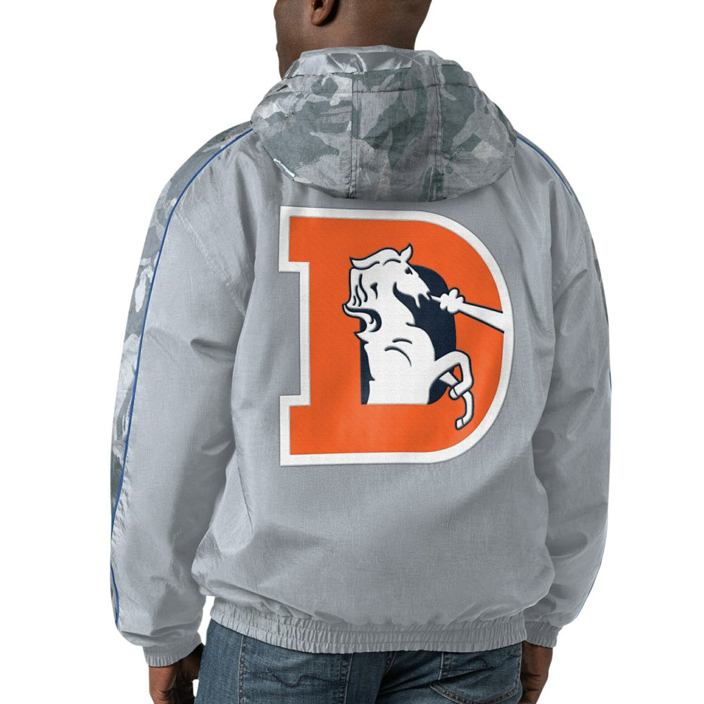 Denver Broncos Starter Thursday Night Gridiron Throwback Full-Zip Jacket - Gray discount