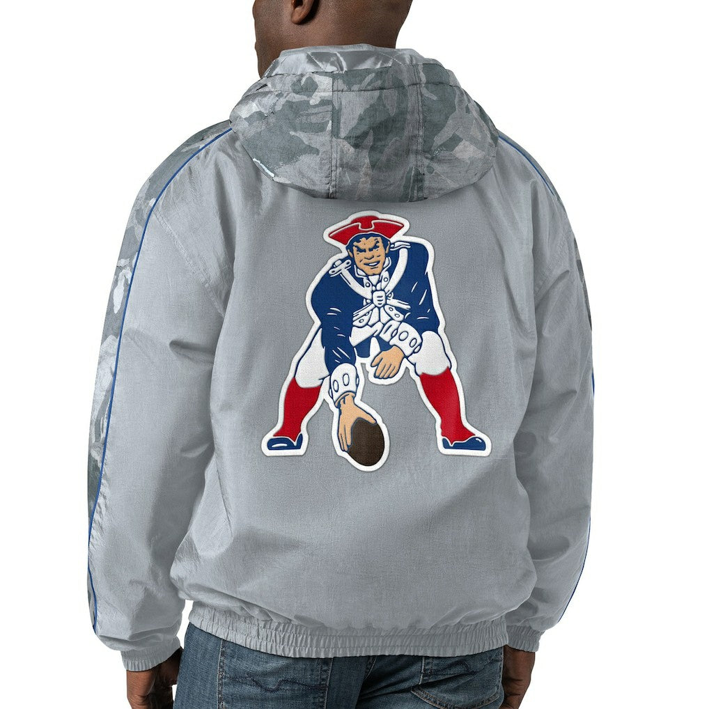 New England Patriots Starter Thursday Night Gridiron Throwback Full-Zip Jacket - Gray discount