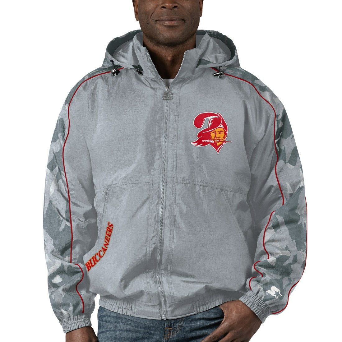 Tampa Bay Buccaneers Starter Thursday Night Gridiron Throwback Full-Zip Jacket - Gray sale