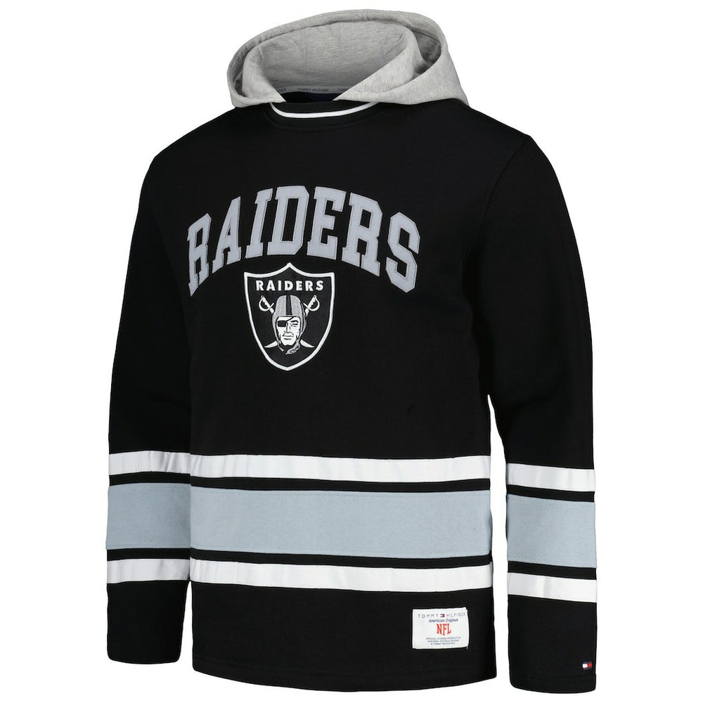 Las Vegas Raiders Tommy Hilfiger Ivan Fashion Pullover Hoodie - Black outlet