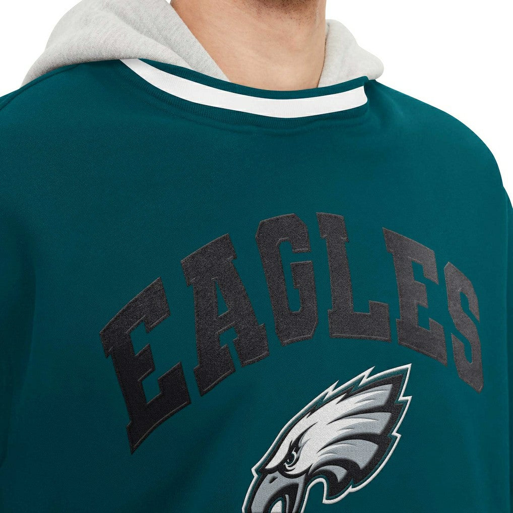 Philadelphia Eagles Tommy Hilfiger Ivan Fashion Pullover Hoodie - Midnight Green sale