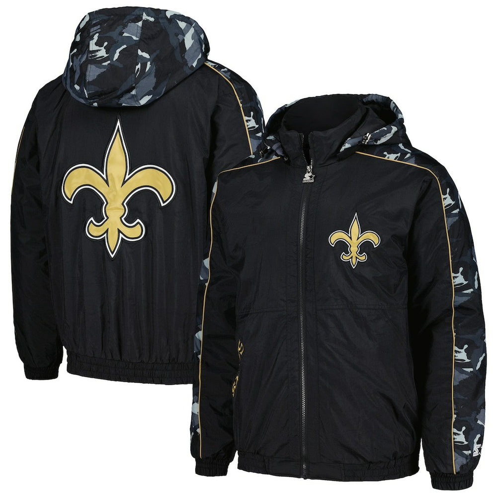 New Orleans Saints Starter Thursday Night Gridiron Full-Zip Hoodie - Black cheap