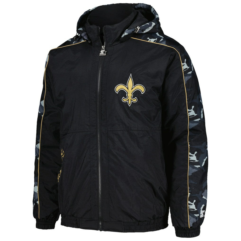 New Orleans Saints Starter Thursday Night Gridiron Full-Zip Hoodie - Black cheap
