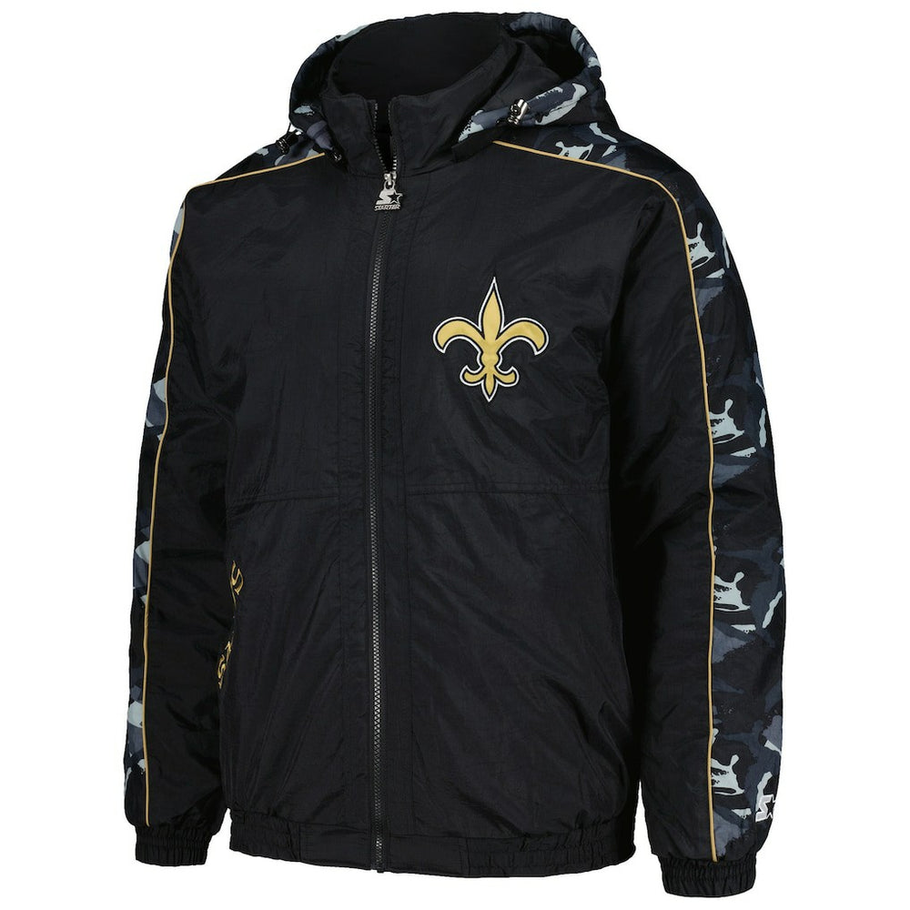 New Orleans Saints Starter Thursday Night Gridiron Full-Zip Hoodie - Black cheap