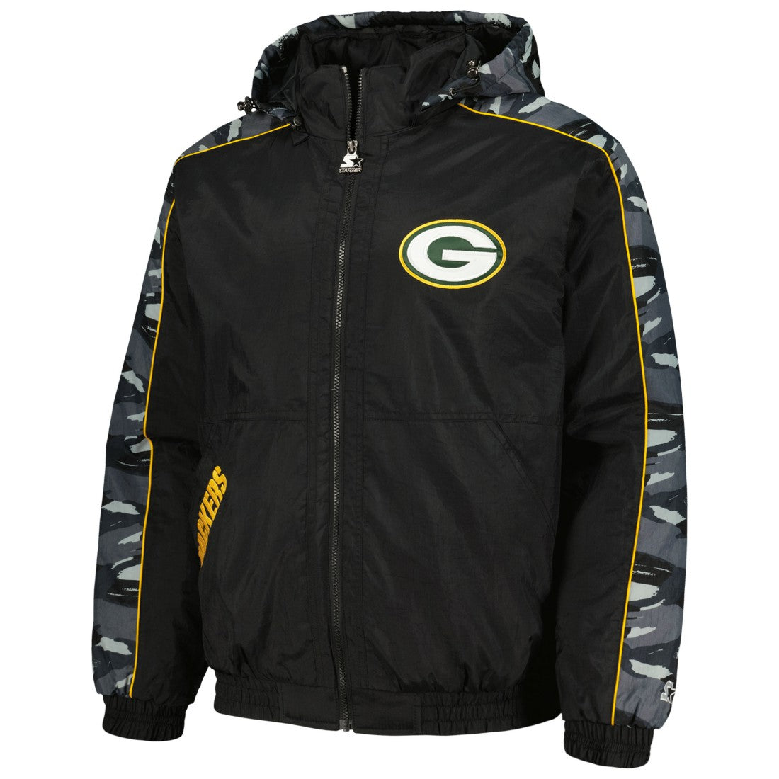 Green Bay Packers Starter Thursday Night Gridiron Full-Zip Hoodie - Black discount