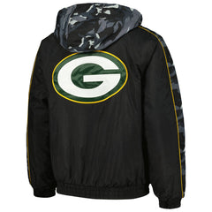 Green Bay Packers Starter Thursday Night Gridiron Full-Zip Hoodie - Black discount