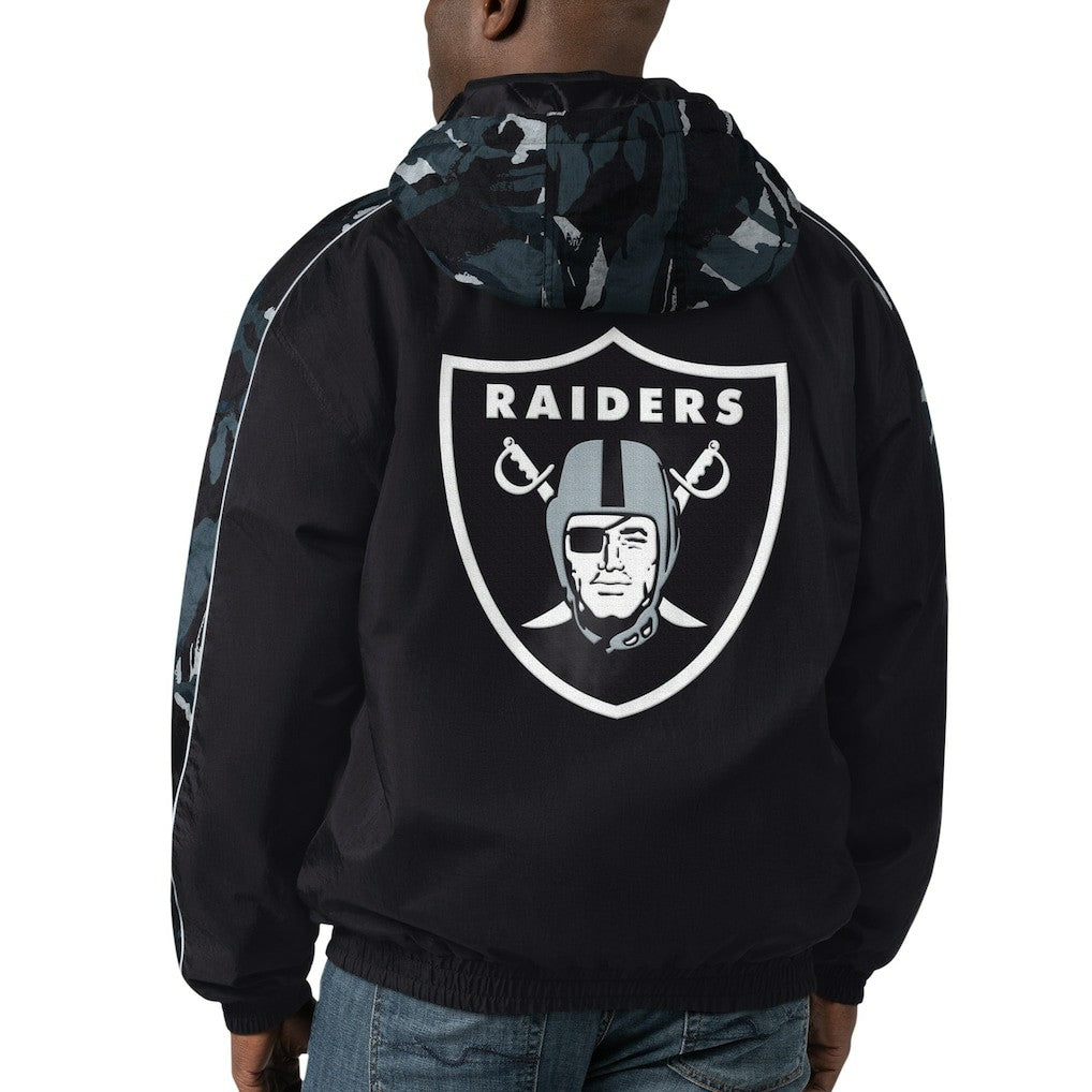 Las Vegas Raiders Starter Thursday Night Gridiron Full-Zip Hoodie - Black on sale