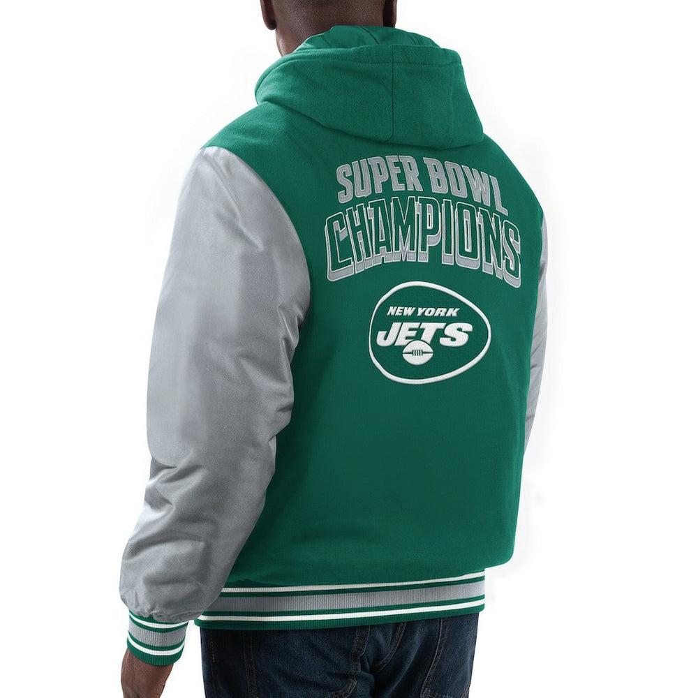 New York Jets G-III Sports by Carl Banks Player Option Full-Zip Hoodie - Green/Gray discount