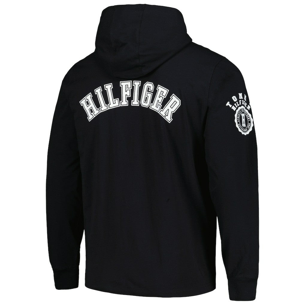 Las Vegas Raiders Tommy Hilfiger Morgan Long Sleeve Hoodie T-Shirt - Black sale