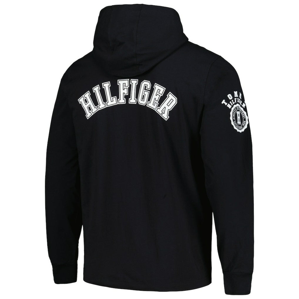 Las Vegas Raiders Tommy Hilfiger Morgan Long Sleeve Hoodie T-Shirt - Black sale