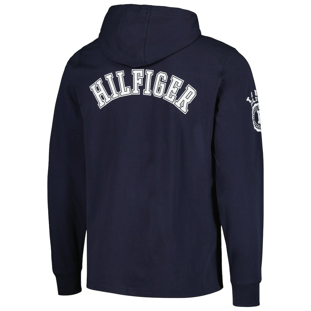 Chicago Bears Tommy Hilfiger Morgan Long Sleeve Hoodie T-Shirt - Navy on sale