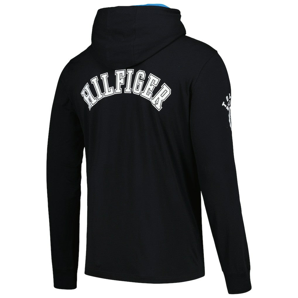 Carolina Panthers Tommy Hilfiger Morgan Long Sleeve Hoodie T-Shirt - Black outlet