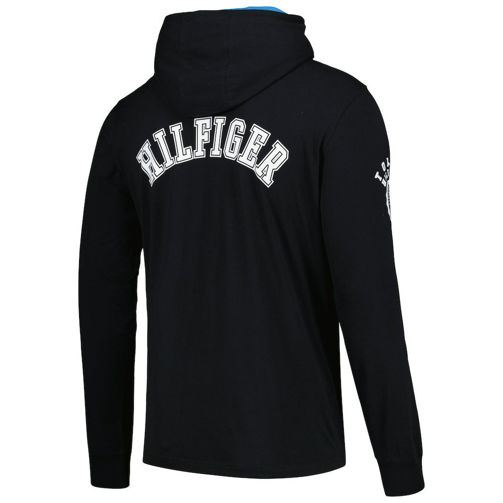 Carolina Panthers Tommy Hilfiger Morgan Long Sleeve Hoodie T-Shirt - Black outlet