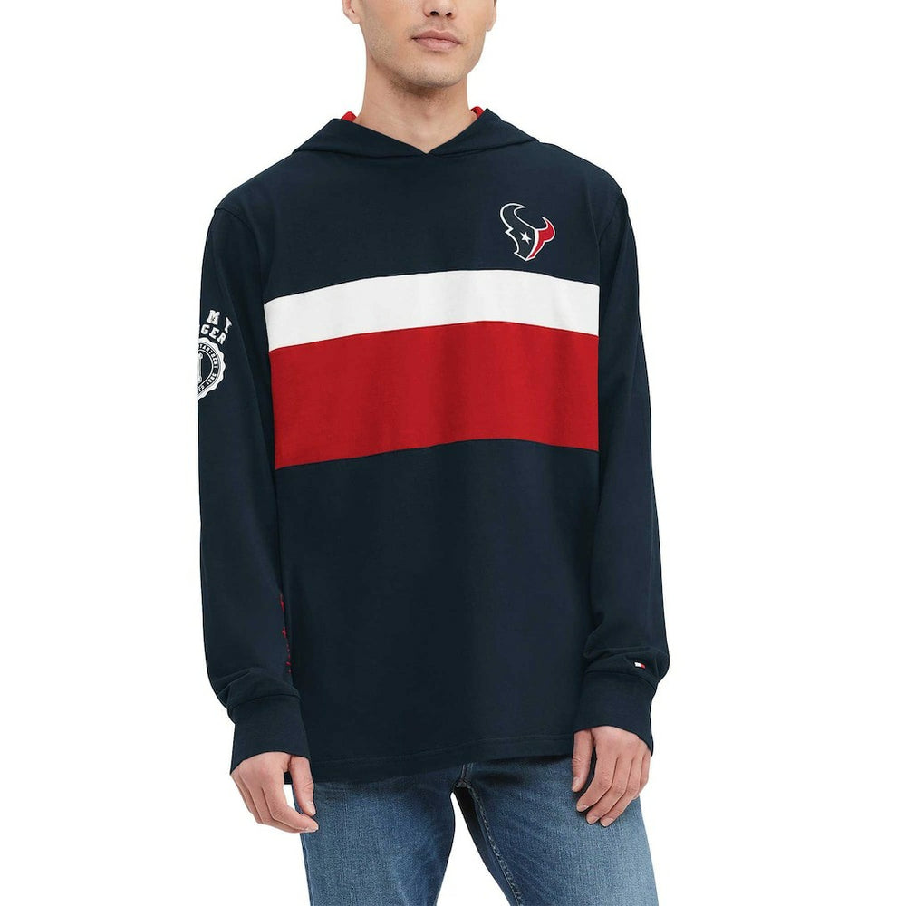 Houston Texans Tommy Hilfiger Morgan Long Sleeve Hoodie T-Shirt - Navy online