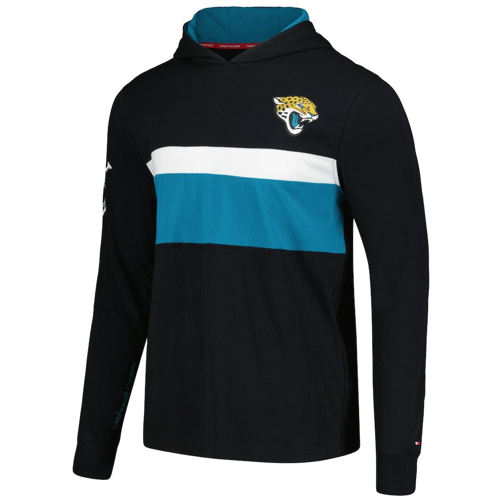 Jacksonville Jaguars Tommy Hilfiger Morgan Long Sleeve Hoodie T-Shirt - Black discount