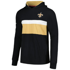 New Orleans Saints Tommy Hilfiger Morgan Long Sleeve Hoodie T-Shirt - Black cheap