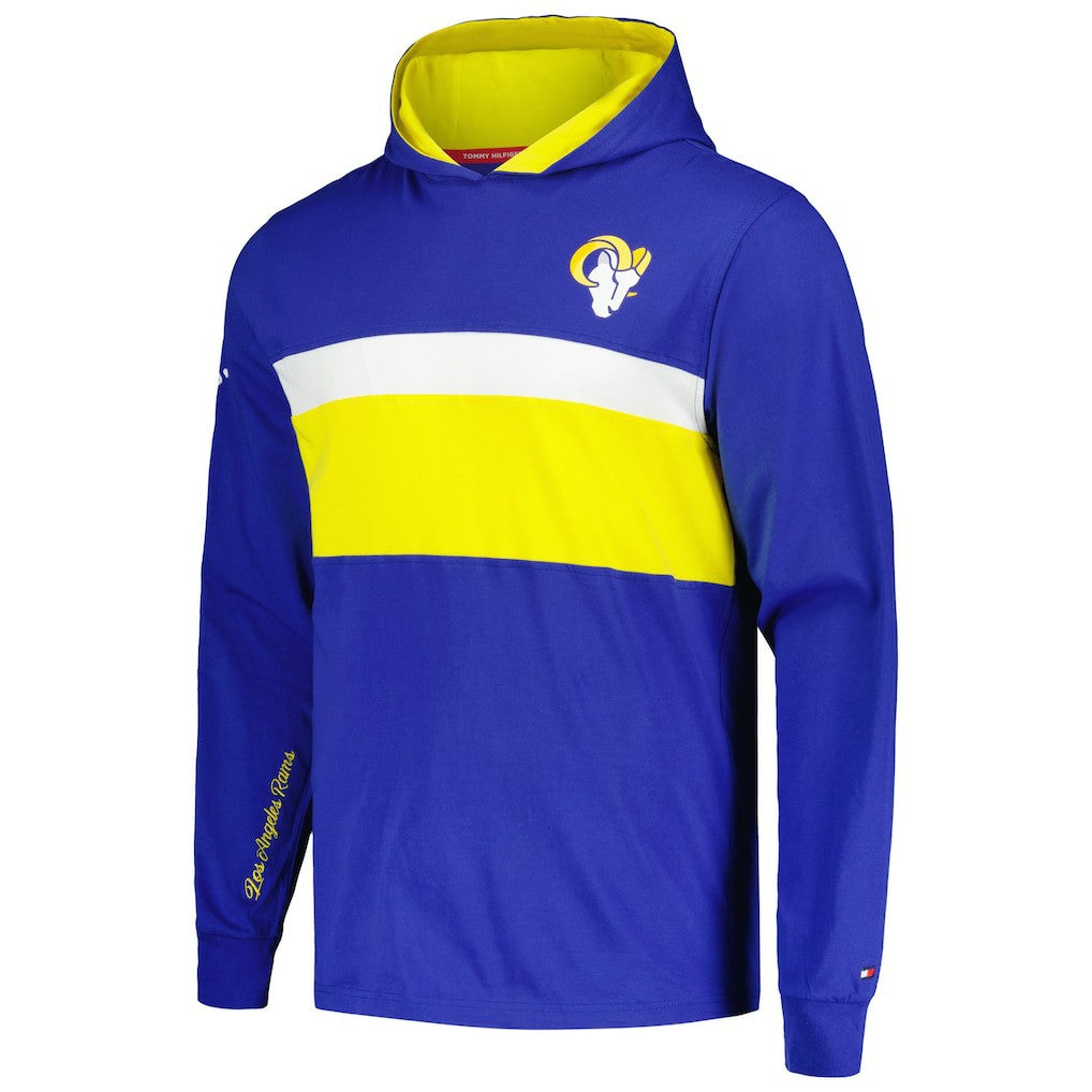 Los Angeles Rams Tommy Hilfiger Morgan Long Sleeve Hoodie T-Shirt - Royal outlet
