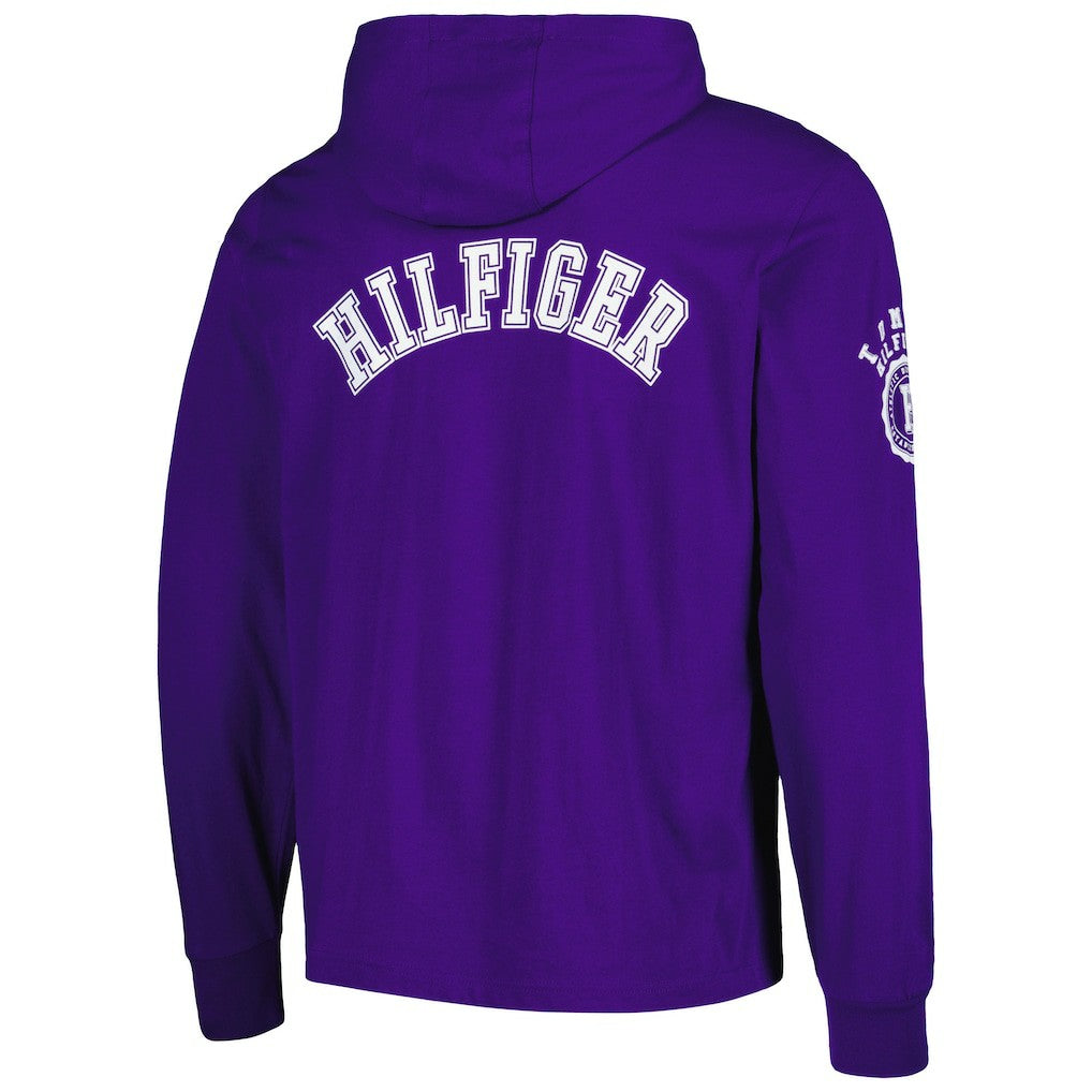 Minnesota Vikings Tommy Hilfiger Morgan Long Sleeve Hoodie T-Shirt - Purple discount