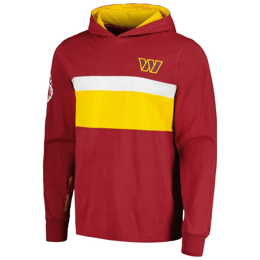 Washington Commanders Tommy Hilfiger Morgan Long Sleeve Hoodie T-Shirt - Burgundy cheap