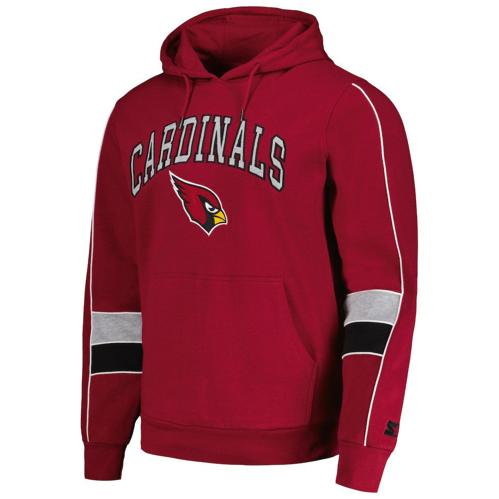 Arizona Cardinals Starter Captain Pullover Hoodie - Cardinal discount