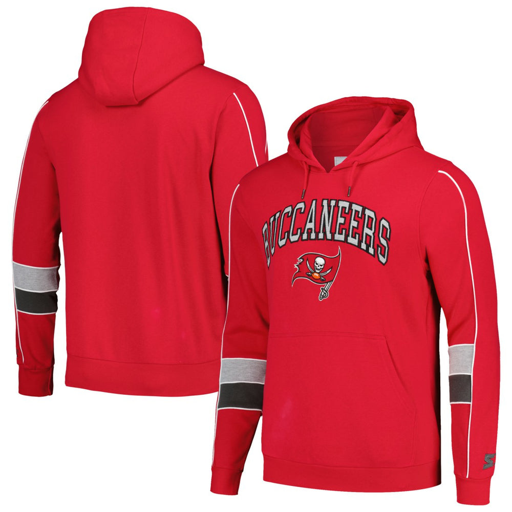 Tampa Bay Buccaneers Starter Captain Pullover Hoodie - Red outlet