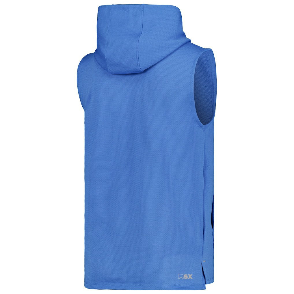 Los Angeles Chargers MSX by Michael Strahan Marathon Sleeveless Pullover Hoodie - Powder Blue for sale